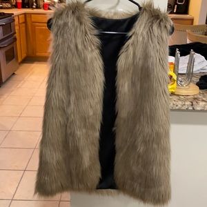 Faux fur vest